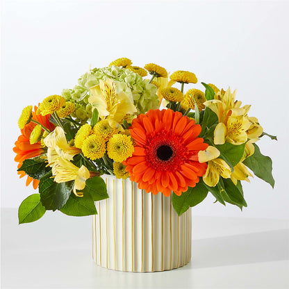 Autumn Sunshine Bouquet with Ivory Vase –  Grayson Florist And Gifts, Independence VA