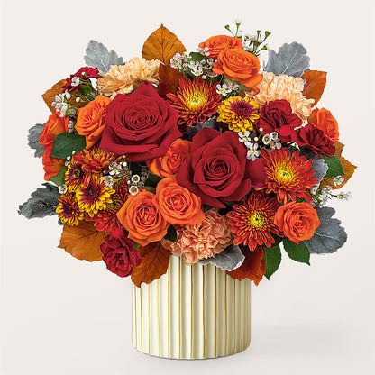 Merlot Bouquet with Ivory Vase –  Grayson Florist And Gifts, Independence VA