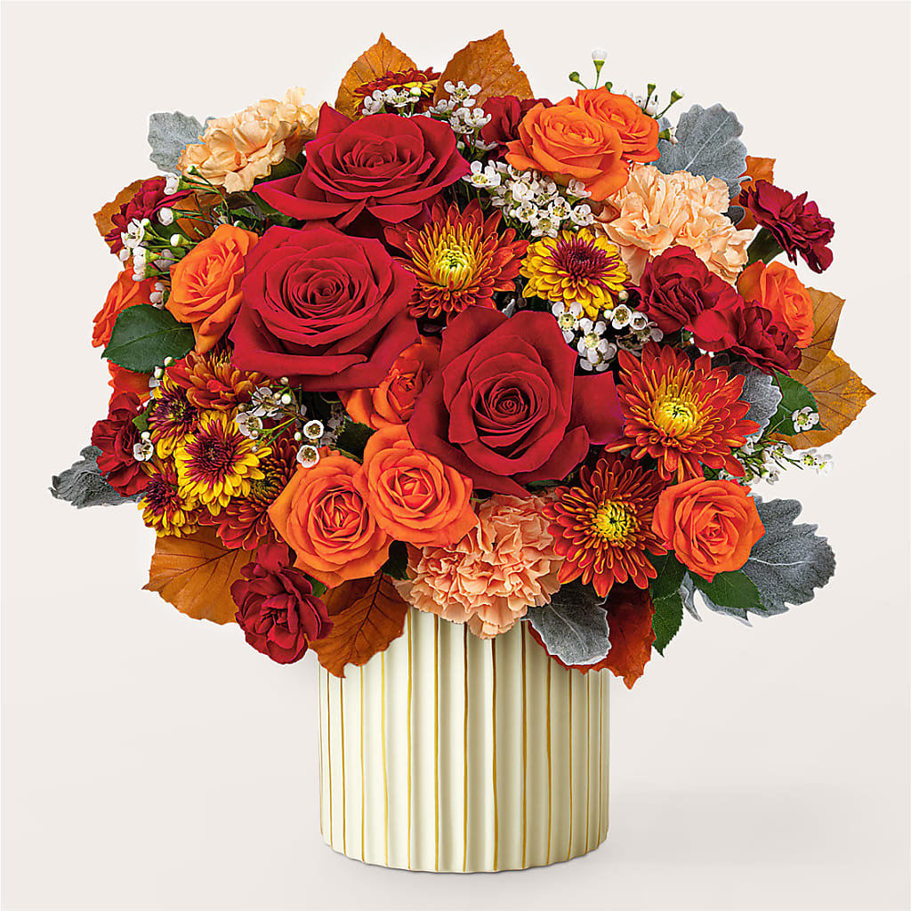 Merlot Bouquet with Ivory Vase –  Grayson Florist And Gifts, Independence VA