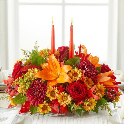Autumn's Embrace Centerpiece –  Grayson Florist And Gifts, Independence VA