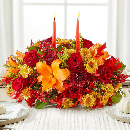 Autumn's Embrace Centerpiece –  Grayson Florist And Gifts, Independence VA